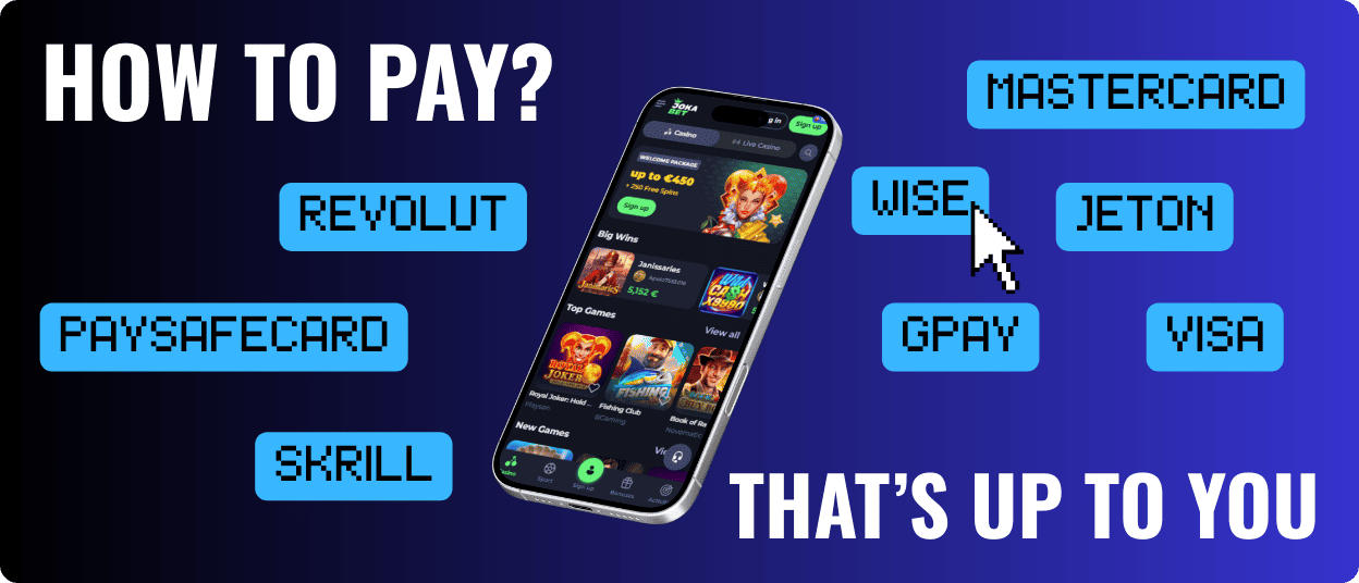 joka bet payment methods